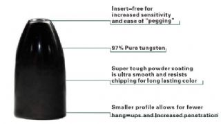 Vike Tungsten Worm Bullet Weight - 